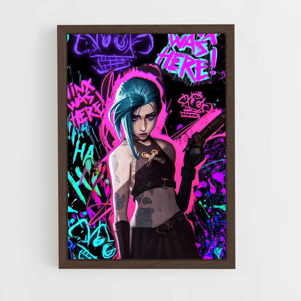 Poster Jinx en Graffiti – affiche League Of Legends (vue 5)